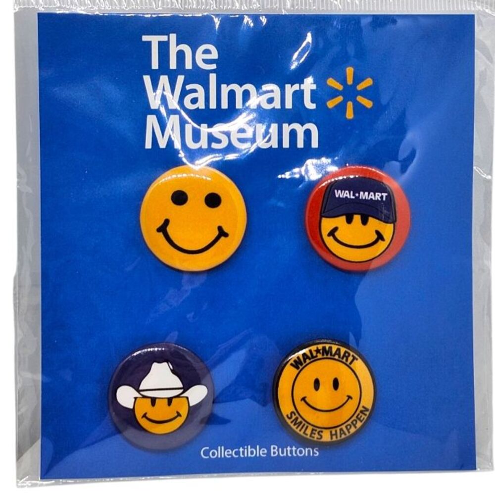 Walmart Museum Collectible Buttons Set TWM6 New in Package